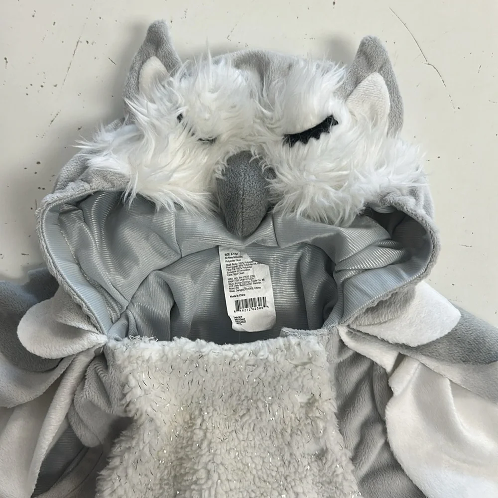 Target Gray and White Owl Hooded Kids Costume